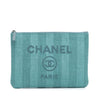 Chanel Medium Tweed Deauville O Case Clutch Secondhand