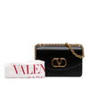 Valentino Small Shiny Calfskin VLogo Vain Crossbody Secondhand