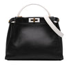 Fendi Medium Bicolor Leather Peekaboo ISeeU Satchel Secondhand