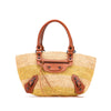 Balenciaga Raffia Motocross Classic Panier Basket Tote Secondhand