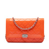 Chanel Quilted Patent Boy Wallet on Chain Secondhand