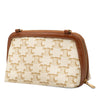 Celine Triomphe Coated Canvas Clutch On Chain Secondhand