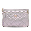 Chanel Iridescent Crumpled Calfskin Trio Cosmetic Case Secondhand