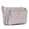 Chanel Iridescent Crumpled Calfskin Trio Cosmetic Case Secondhand