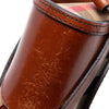 Burberry Leather and House Check Canvas Bridle Abbott Crossbody Secondhand