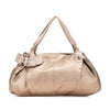 Ferragamo Metallic Leather Bow Hobo Secondhand