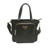 Prada Saffiano Trimmed Tessuto Satchel Secondhand