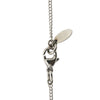 Chanel Silver Plated CC Rhinestone Pendant Necklace Secondhand