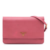 Prada Saffiano Wallet on Strap Secondhand