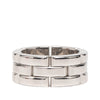 Cartier 18K White Gold Triple Row Maillon Panthère Ring Secondhand
