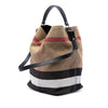 Burberry Medium Mega Check Canvas Ashby Bucket Bag Secondhand