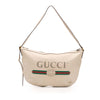 Secondhand Gucci Leather Logo Half Moon Crossbody