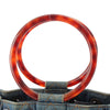Chanel CC Quilted Denim Resin Ring Handle Bucket Bag Secondhand
