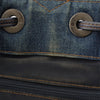 Chanel CC Quilted Denim Resin Ring Handle Bucket Bag Secondhand