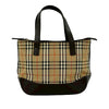 Burberry Haymarket Check Canvas Handbag Secondhand