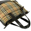 Burberry Haymarket Check Canvas Handbag Secondhand