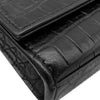 Saint Laurent Small Croc Embossed Leather Monogram Kate Tassel Crossbody Secondhand