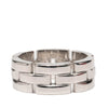 Cartier 18K White Gold Triple Row Maillon Panthère Ring Secondhand