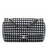 Chanel Medium Classic Ribbon and Tweed Logo Double Flap Secondhand