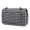 Chanel Medium Classic Ribbon and Tweed Logo Double Flap Secondhand