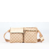 Gucci GG Canvas Web Double Pocket Belt Bag Secondhand