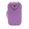 Chanel CC Quilted Lambskin Zip Phone Case Secondhand