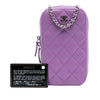 Chanel CC Quilted Lambskin Zip Phone Case Secondhand