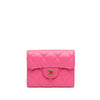 Chanel CC Quilted Caviar Compact Flap Wallet Secondhand
