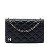 Chanel Quilted Lambskin Book Wallet On Chain Secondhand
