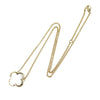 Van Cleef and Arpels 18K Yellow Gold and Mother of Pearl Pure Alhambra Pendant Necklace Secondhand