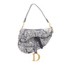 Dior Canvas Embroidered Reverse Toile De Jouy Saddle Bag Secondhand