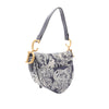 Dior Canvas Embroidered Reverse Toile De Jouy Saddle Bag Secondhand
