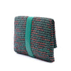 Secondhand Chanel Quilted Tweed Grip Clutch