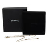 Chanel CC Gold Plated Faux Pearl and Strass Deer Pendant Necklace Secondhand