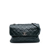 Chanel Quilted Aged Calfskin Logo Accordion Flap Secondhand