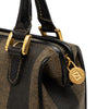 Fendi Mini Pequin Coated Canvas Convertible Boston Bag Secondhand
