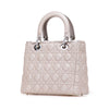 Dior Medium Lambskin Cannage Ruffle Trim Lady Dior Secondhand