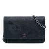 Chanel Lace Overlay Goatskin Wallet On Chain Secondhand