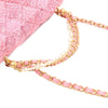 Secondhand Chanel Mini Square Quilted Woven Tweed Pearl Twist Flap