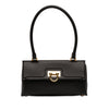 Ferragamo Leather Gancini Trifolio Swing Top Handle Bag Secondhand