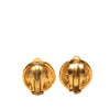 Chanel Gold Plated 31 Rue Cambon Round Clip On Earrings Secondhand