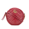 Gucci Mini GG Marmont Matelasse Leather Round Crossbody Secondhand