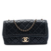 Chanel CC Quilted Iridescent Calfskin Whipstitch Single Flap Secondhand