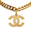 Chanel Gold Plated CC Pendant Chain Necklace Secondhand