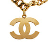 Chanel Gold Plated CC Pendant Chain Necklace Secondhand