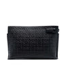 LOEWE Embossed Leather Anagram Repeat T Clutch Secondhand