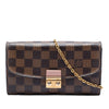 Louis Vuitton Damier Ebene Croisette Chain Wallet Secondhand