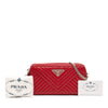 Prada Mini Soft Calf Impunture Diagramme Double Zip Bag Secondhand