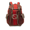 Gucci GG Wool Houndstooth and Stripe Backpack Secondhand