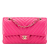 Chanel Medium Classic Chevron Lambskin Double Flap Secondhand